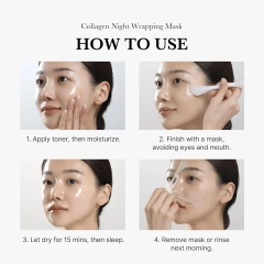 OEM Korean Skin Care Facial Collagen Mask Moisturizing Mask Face Collagen Organic Collagen Night Wrapping Mask