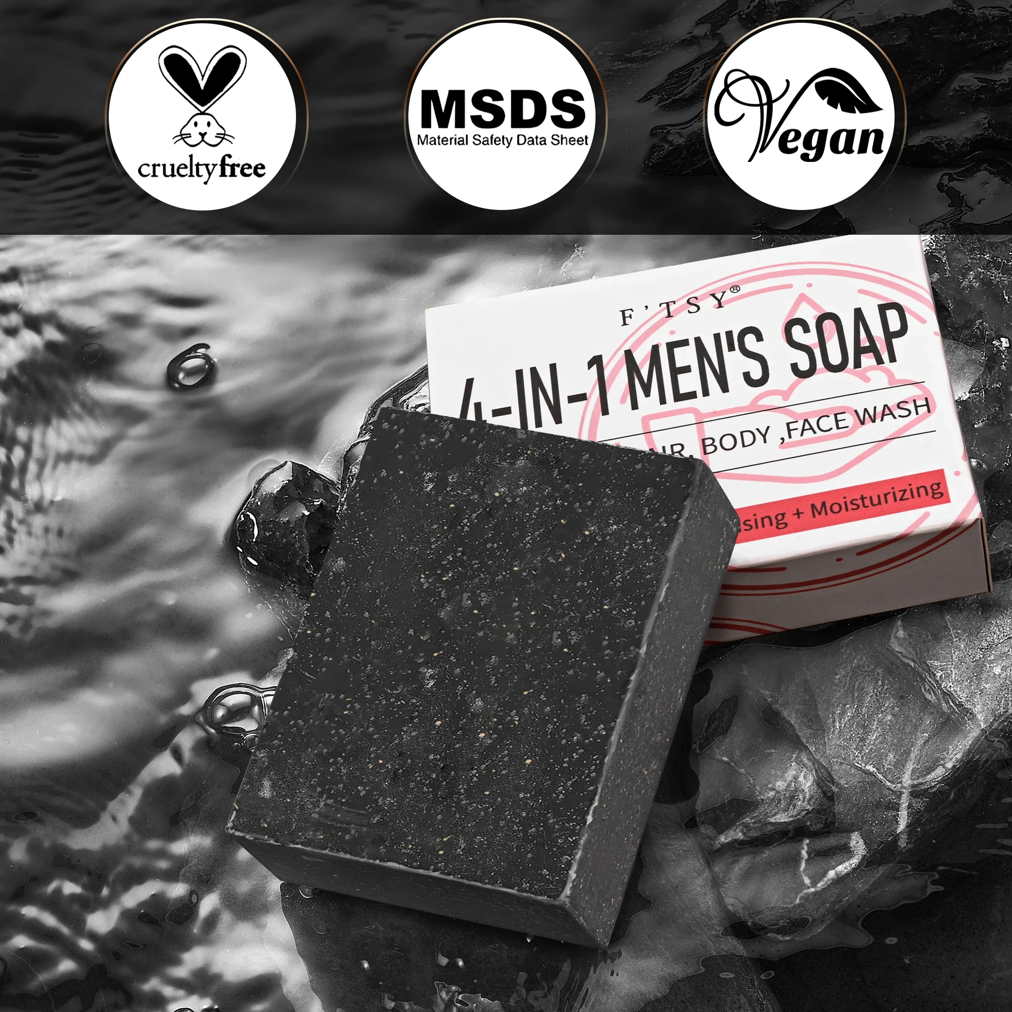 4-in-1 Soap — Beard Wash, Shampoo, Body Wash & Conditioner