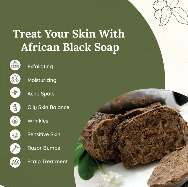 African Black Soap for Acne & Dark Spots