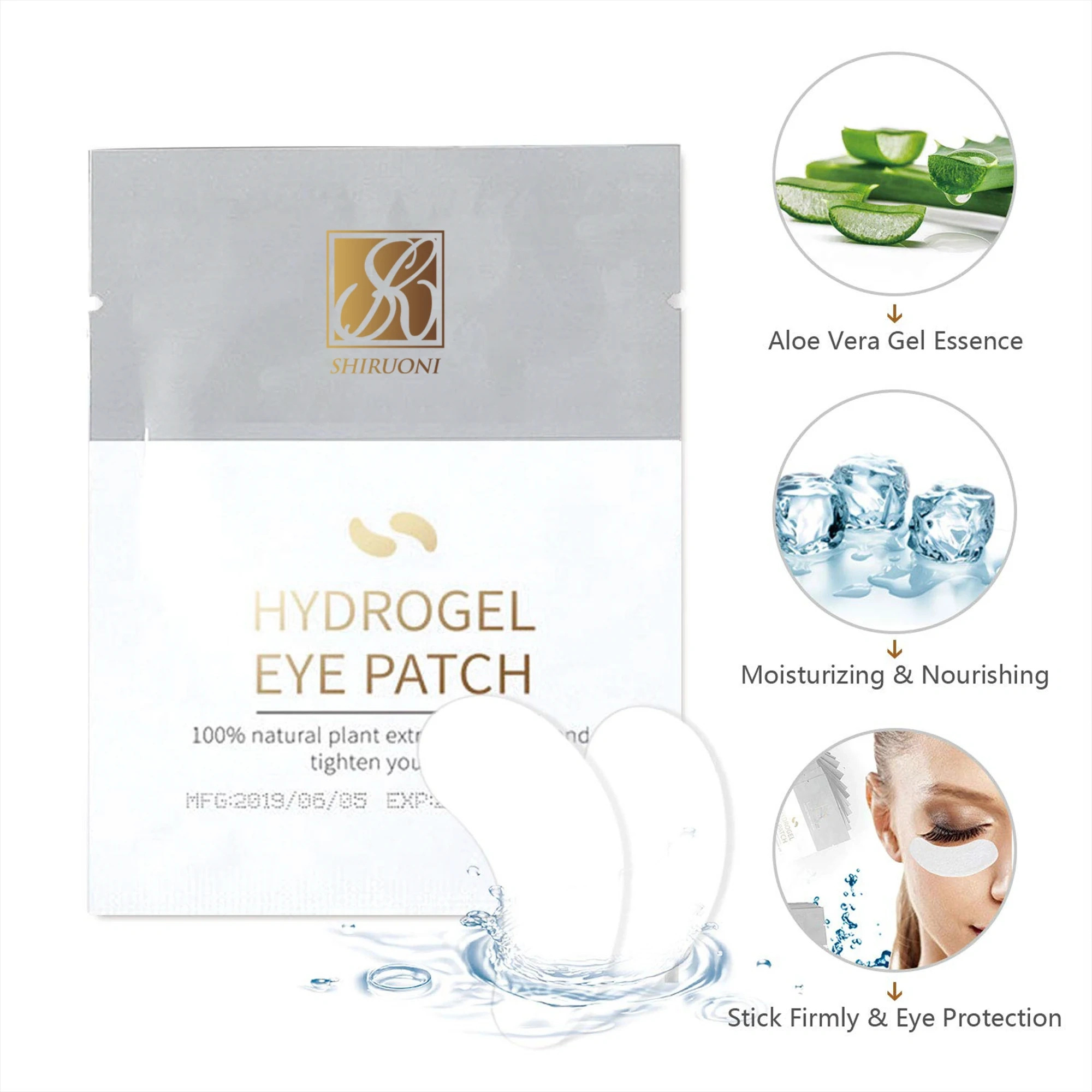 Hydrogel Eye Patch, for Eyelash Extensions