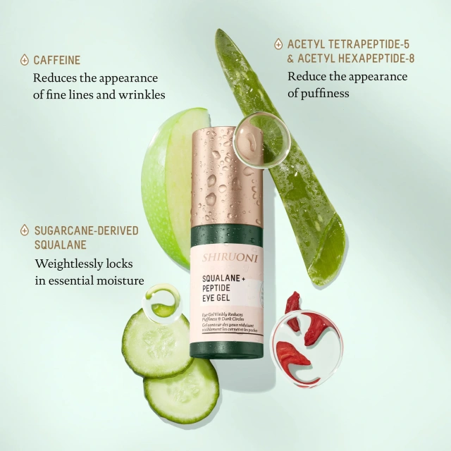 Caffeine Peptides Squalane Anti-Aging Eye Gel Ingredients