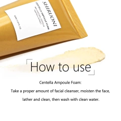 Centella Asiatica Ampoule Facial Cleanser, Gentle & Deep Clean
