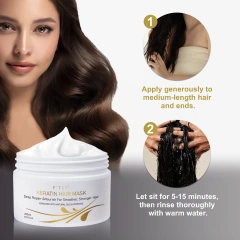 Keratin Mud Hair Mask, Frizz Repair