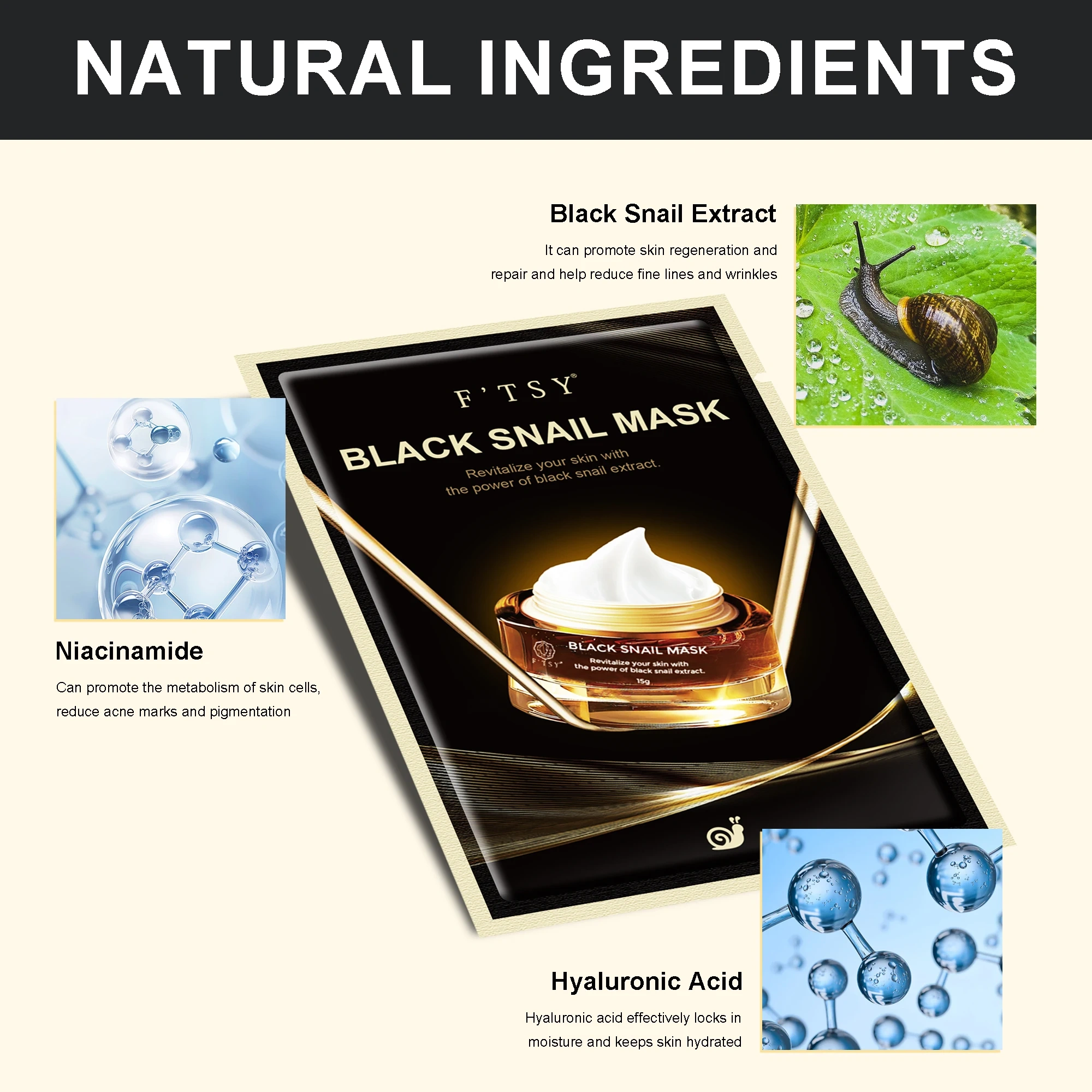 Black Snail Mask, Repair & Hydration