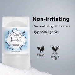 Mineral Crystal Deodorant Stick, Unscented, Antiperspirant