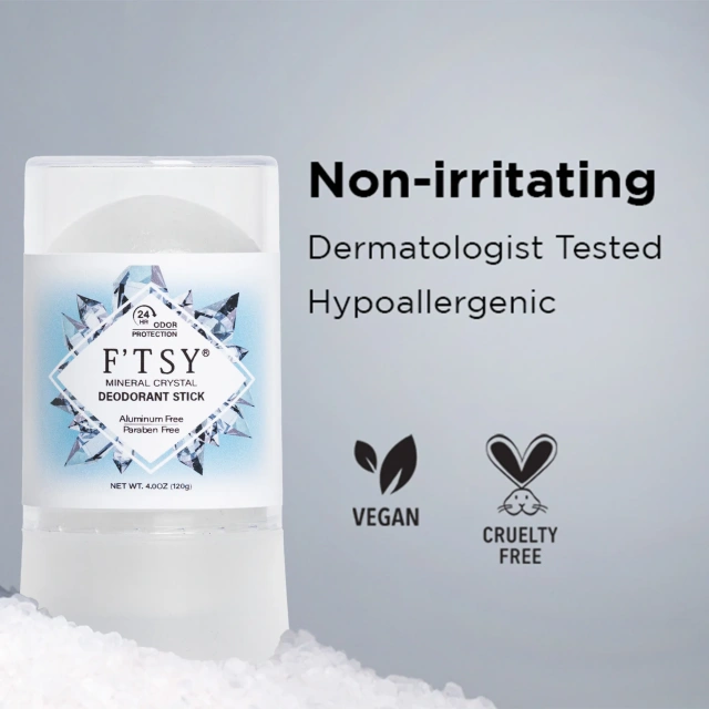 Mineral Crystal Deodorant Stick, Unscented, Antiperspirant