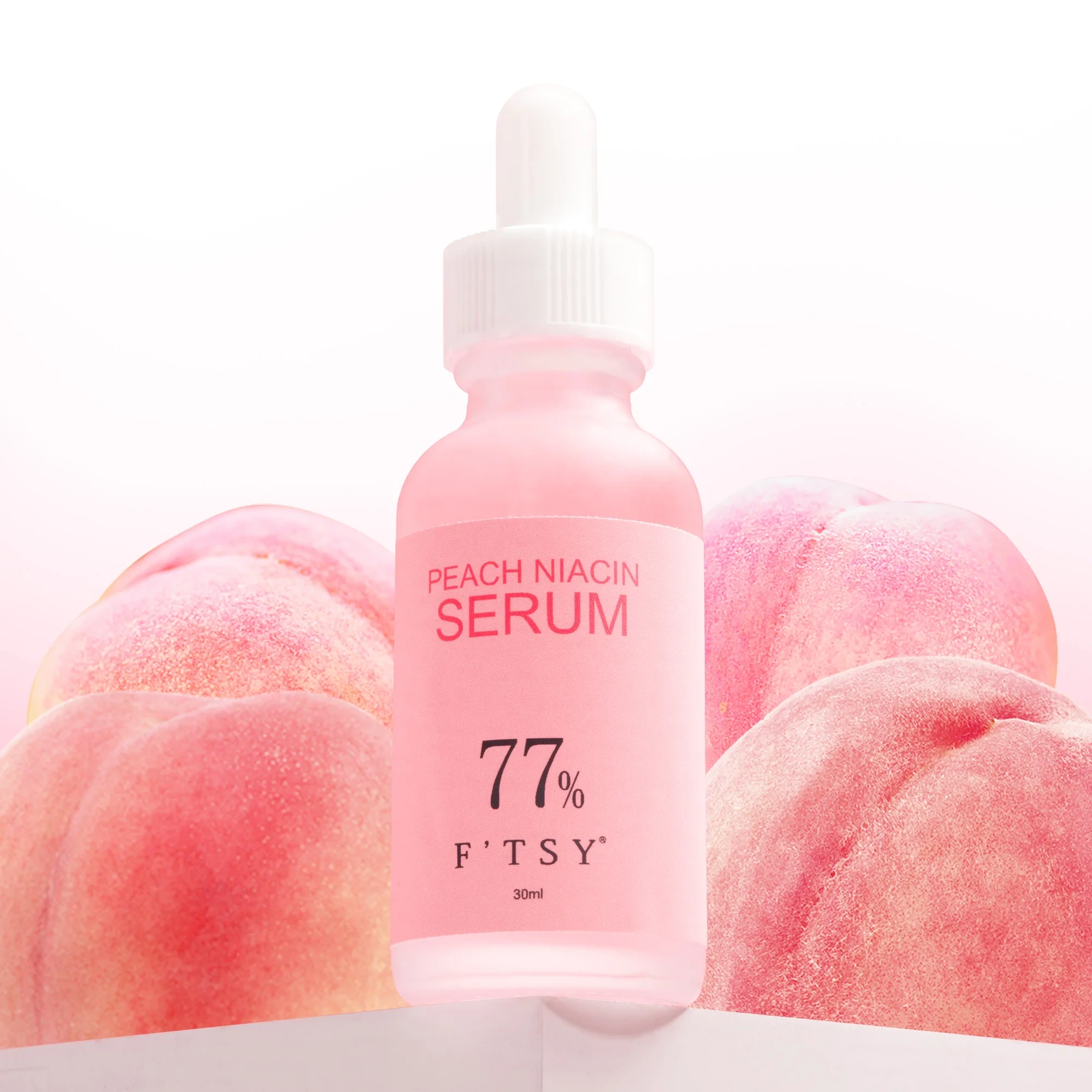 Peach 77% Niacinamide Serum for Uneven Skin Tone，Hydrating Brightening