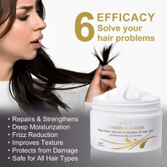 Keratin Mud Hair Mask, Frizz Repair
