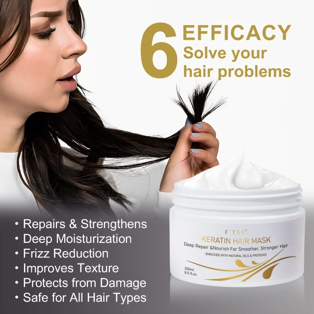 Keratin Mud Hair Mask, Frizz Repair