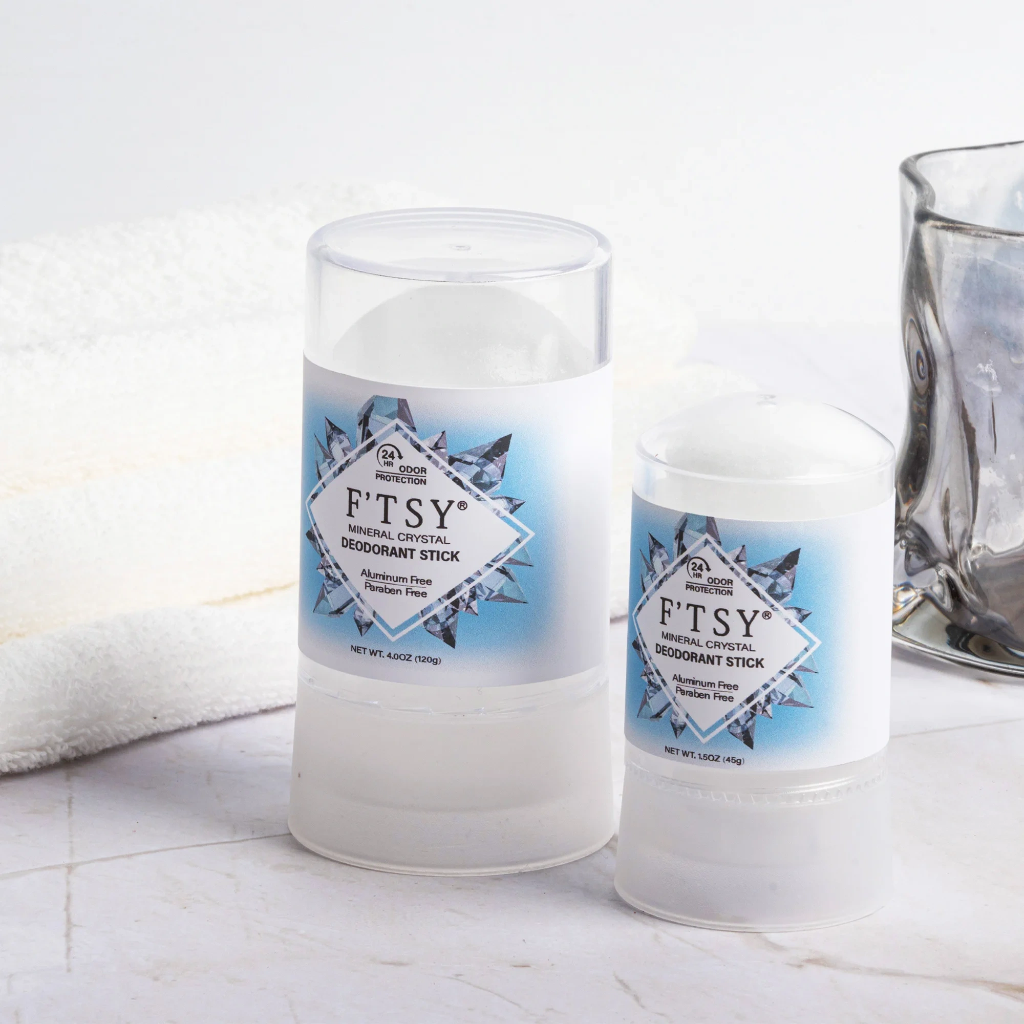 Mineral Crystal Deodorant Stick, Unscented, Antiperspirant