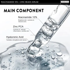 Niacinamide Zinc Beads Serum, Acne & Glow