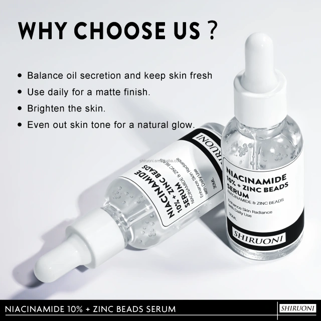 Niacinamide Zinc Beads Serum, Acne & Glow