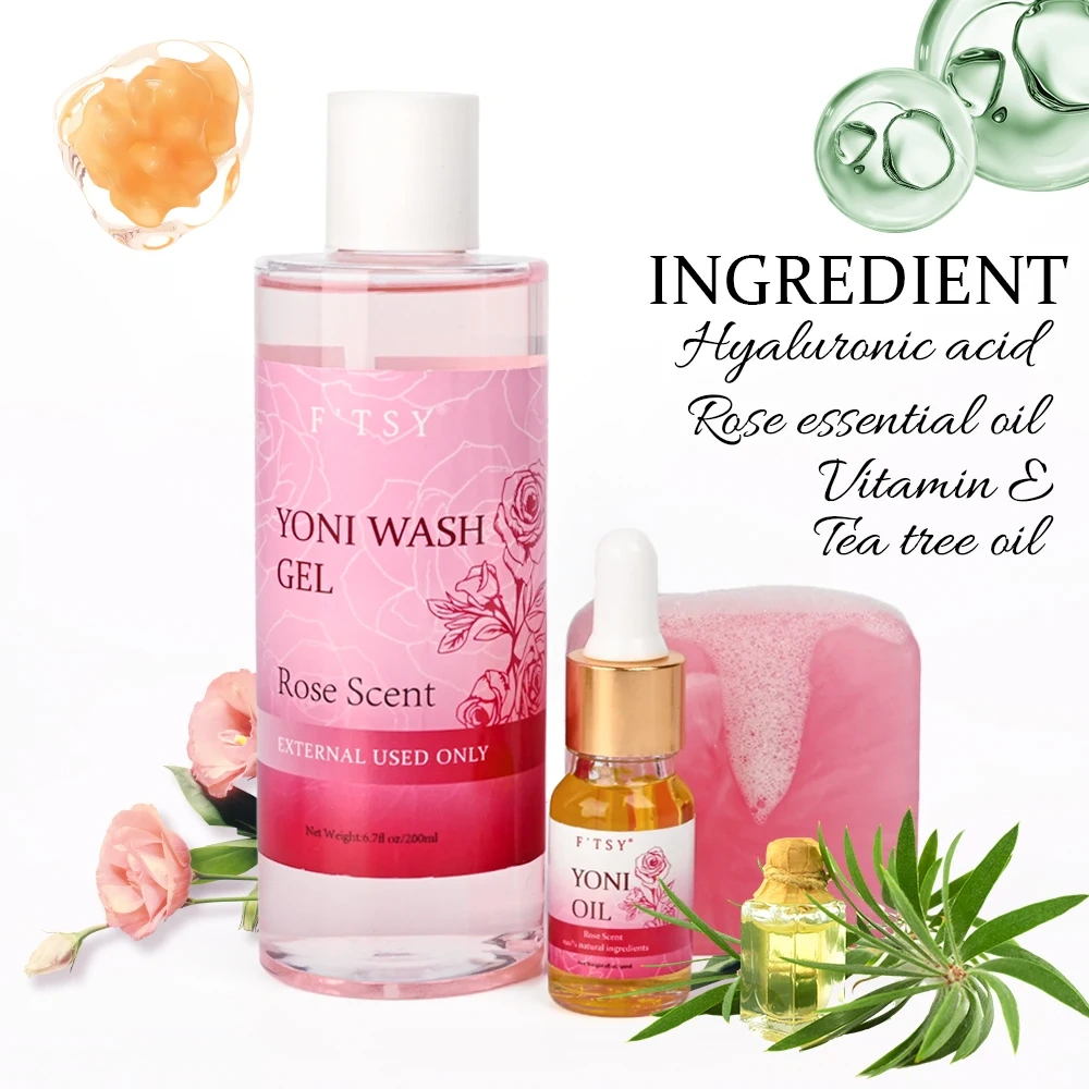 Rose Yoni Care Set, Cleansing & Hydrating