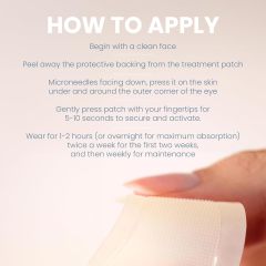 Microneedle Dissolving Eye Patches, Anti-Aging