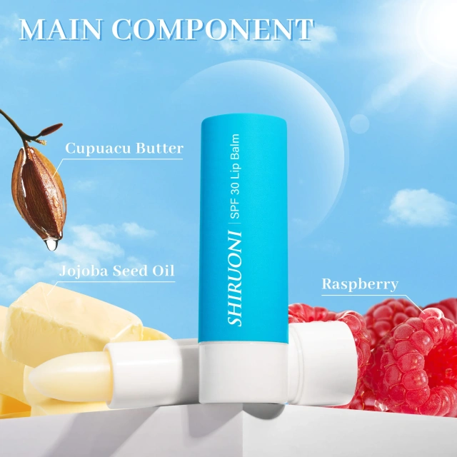 Glossy Organic Lip Balm with SPF