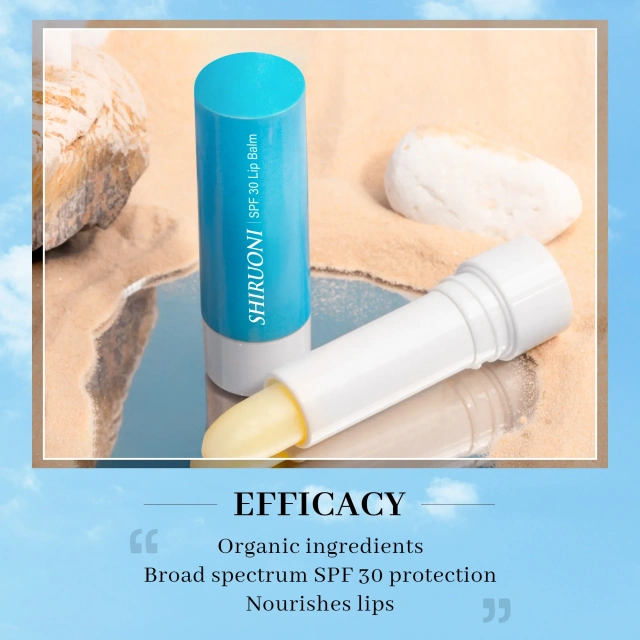 Glossy Organic Lip Balm with SPF