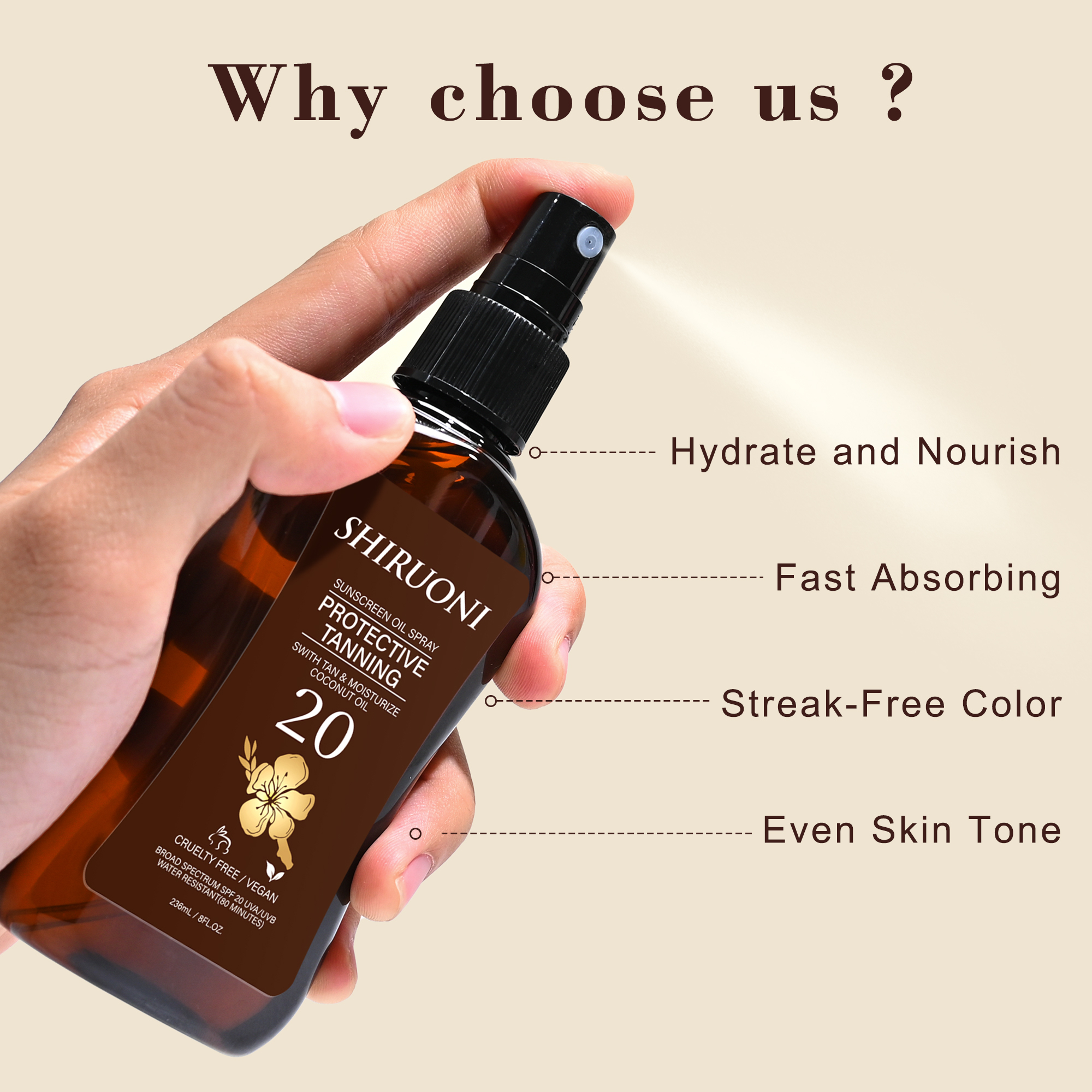 Hydrating Tanning Oil Spray