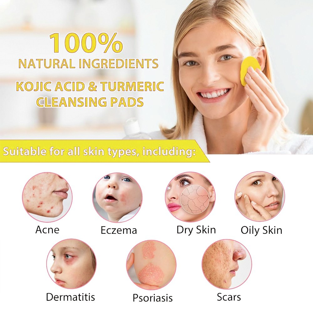 Kojic Acid & Turmeric Cleansing Pads