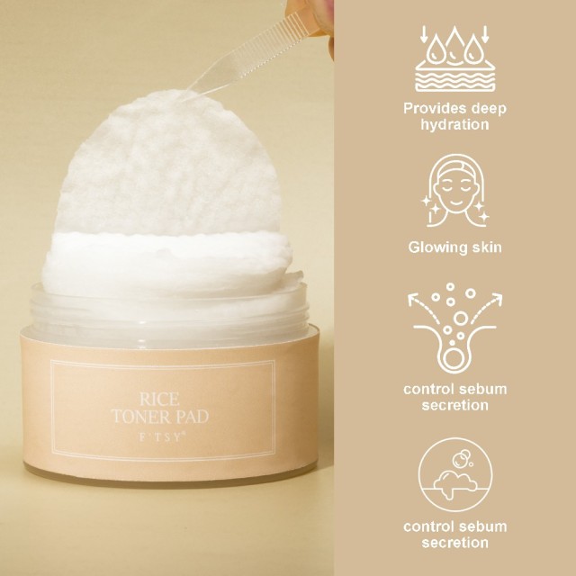 Rice Toner Pads, Hydration & Radiant