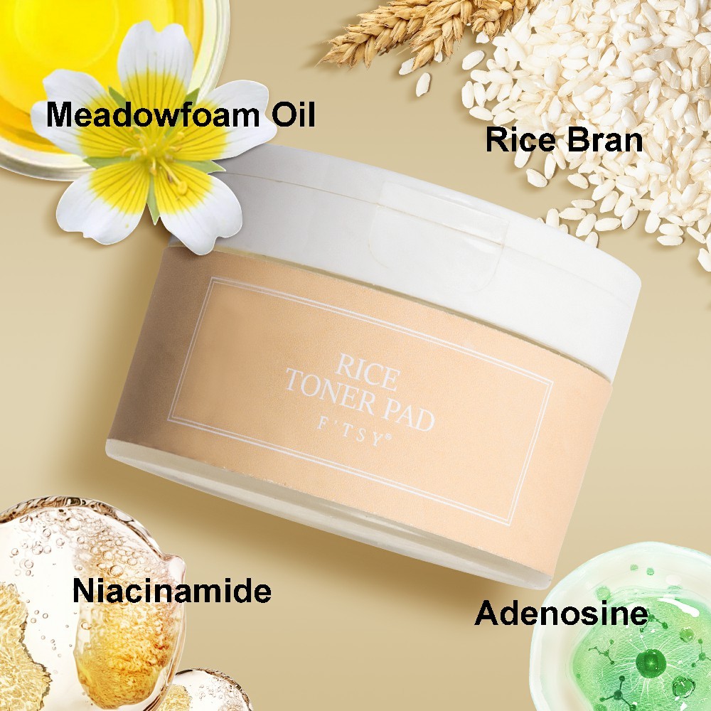 Rice Toner Pads, Hydration & Radiant