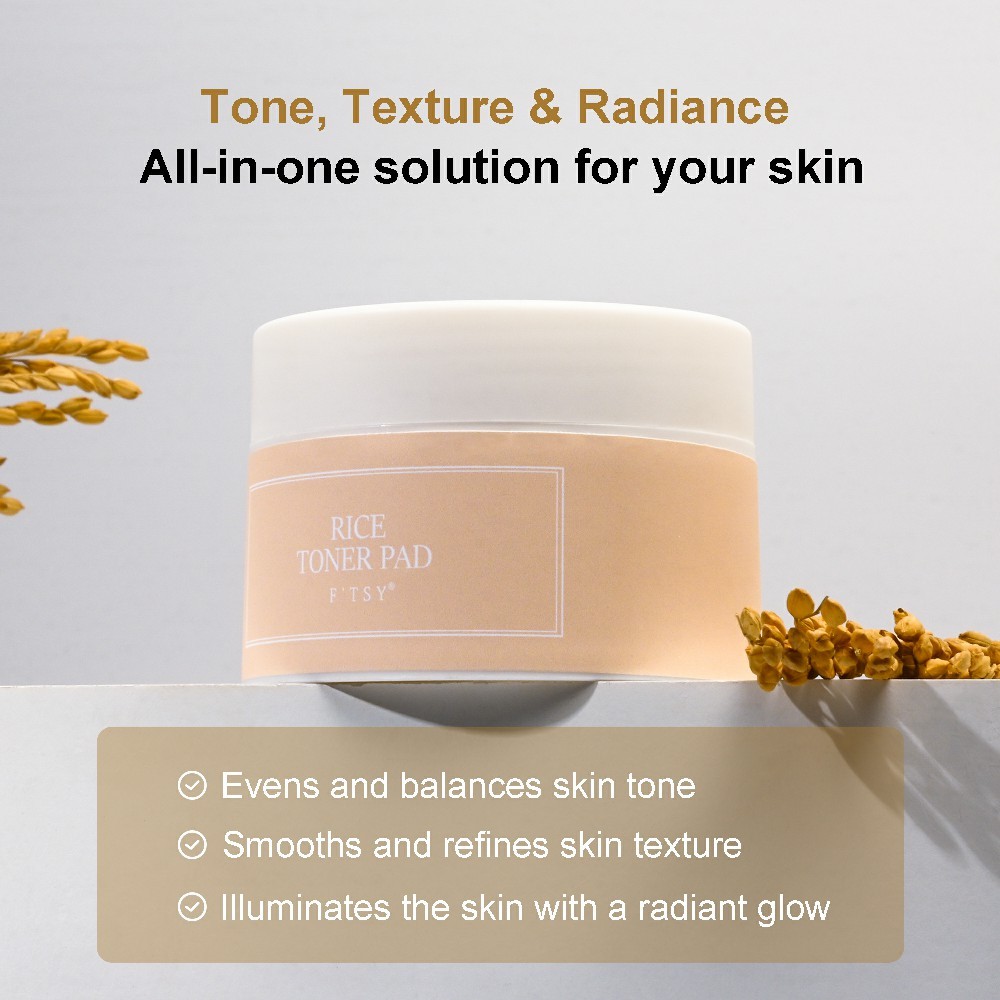 Rice Toner Pads, Hydration & Radiant