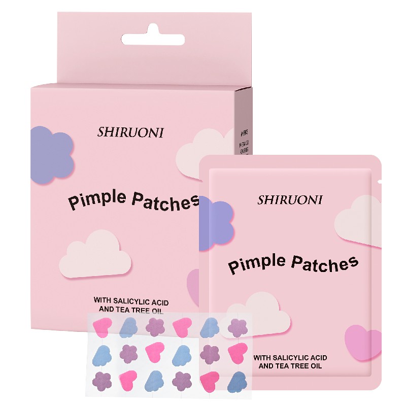 Fun-shaped, multi-colored acne patches that deliver targeted treatment with natural actives for fast, effective healing.