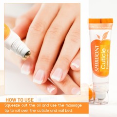 How to Use

Clean hands and nails thoroughly.

Squeeze a small amount of oil through the massage tip.

Roll directly onto cuticles and nail bed.

Massage gently until fully absorbed.

Apply daily for best results.