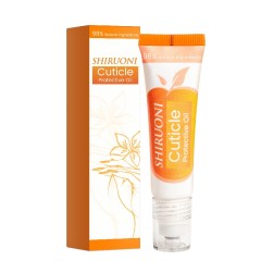 This natural cuticle oil blends almond oil, jojoba seed oil, and vitamin E to moisturize, nourish, and repair dry or damaged cuticles. Features a built-in massage tip for easy application. Ideal for daily use. OEM & private label available.