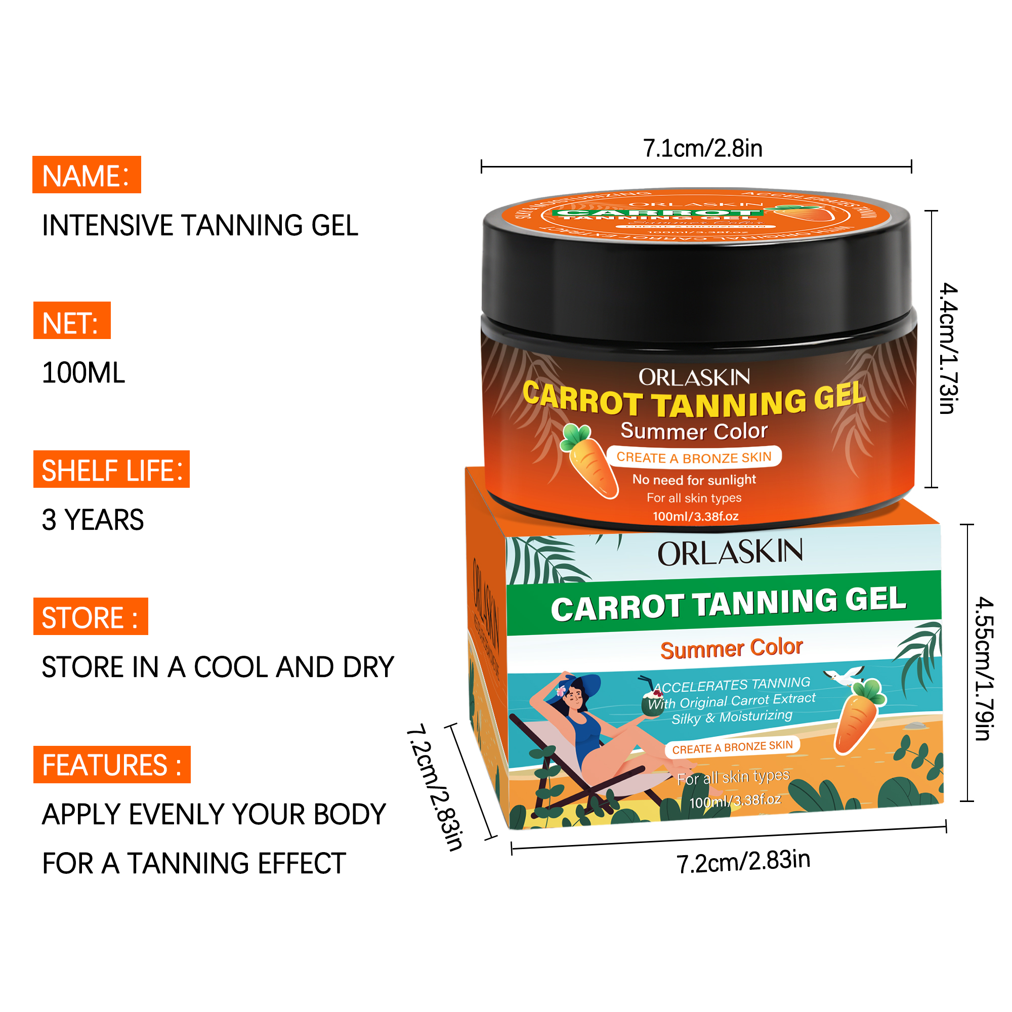 Carrot Tanning Gel [ In-stock ]