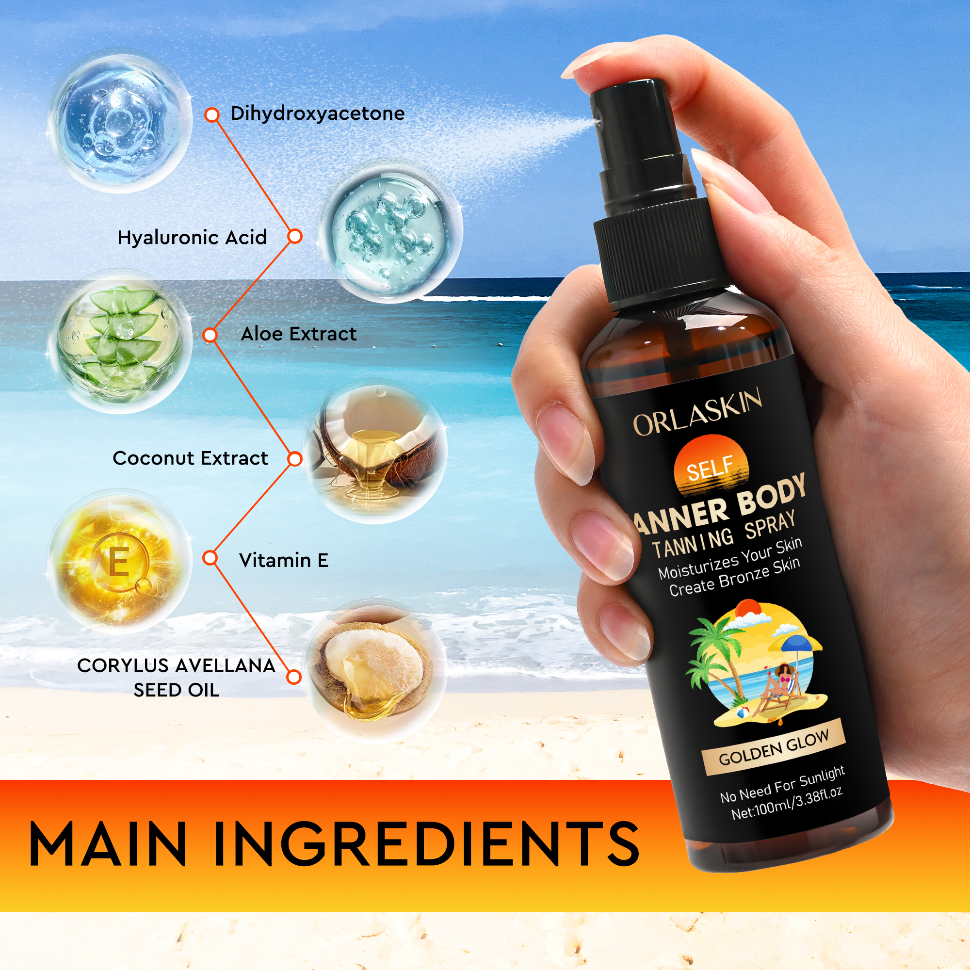 Quick Tanning Spray  [ In-stock ]