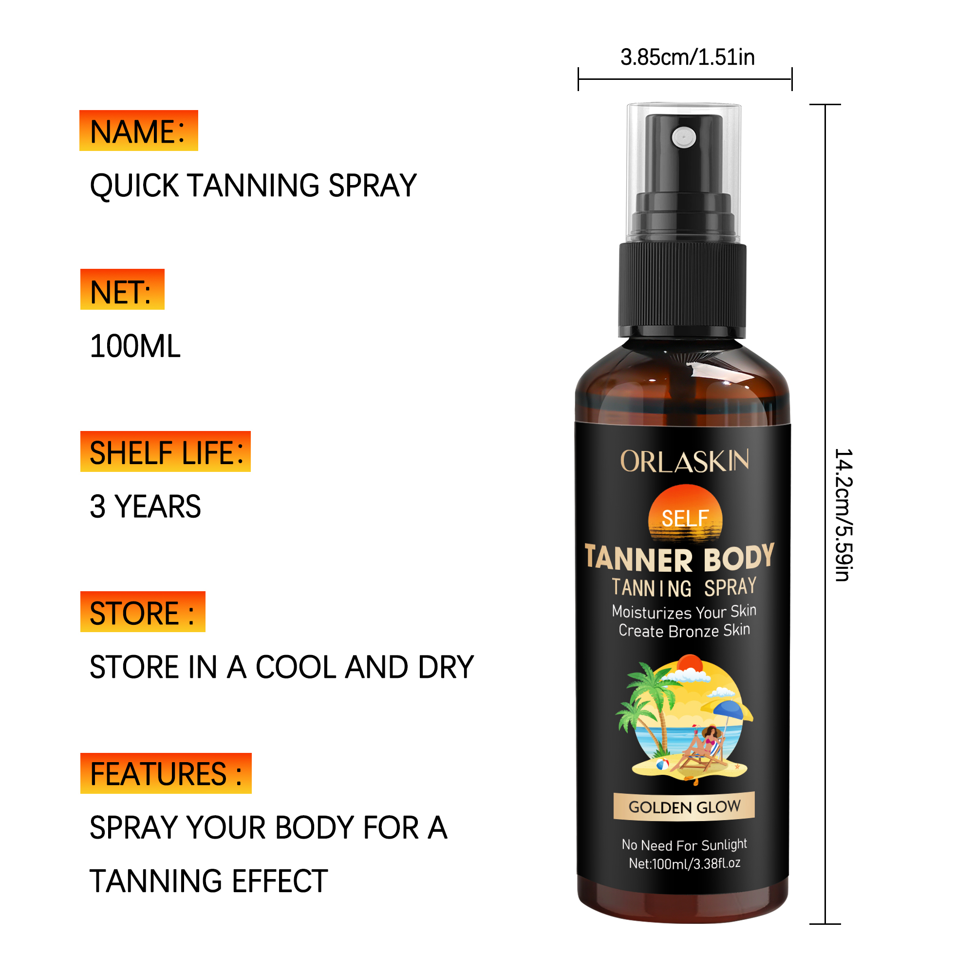Quick Tanning Spray  [ In-stock ]