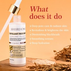 Exfoliant Rice Serum, Niacinamide & AHA BHA