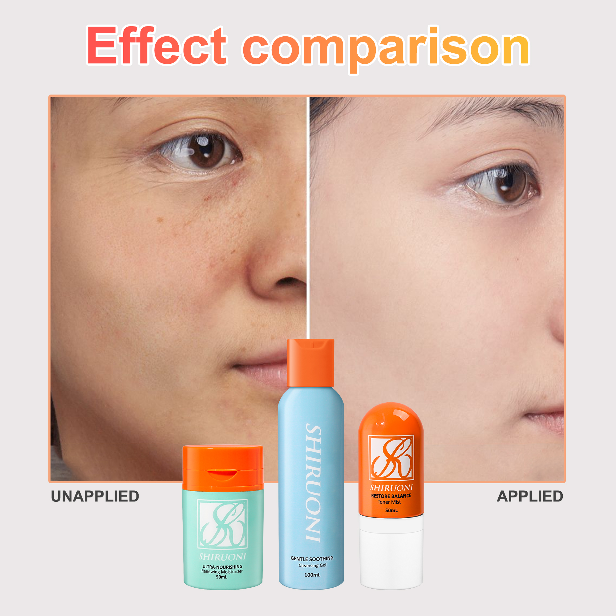 Teen Skincare Set with Cleanser, Toner & Moisturizer