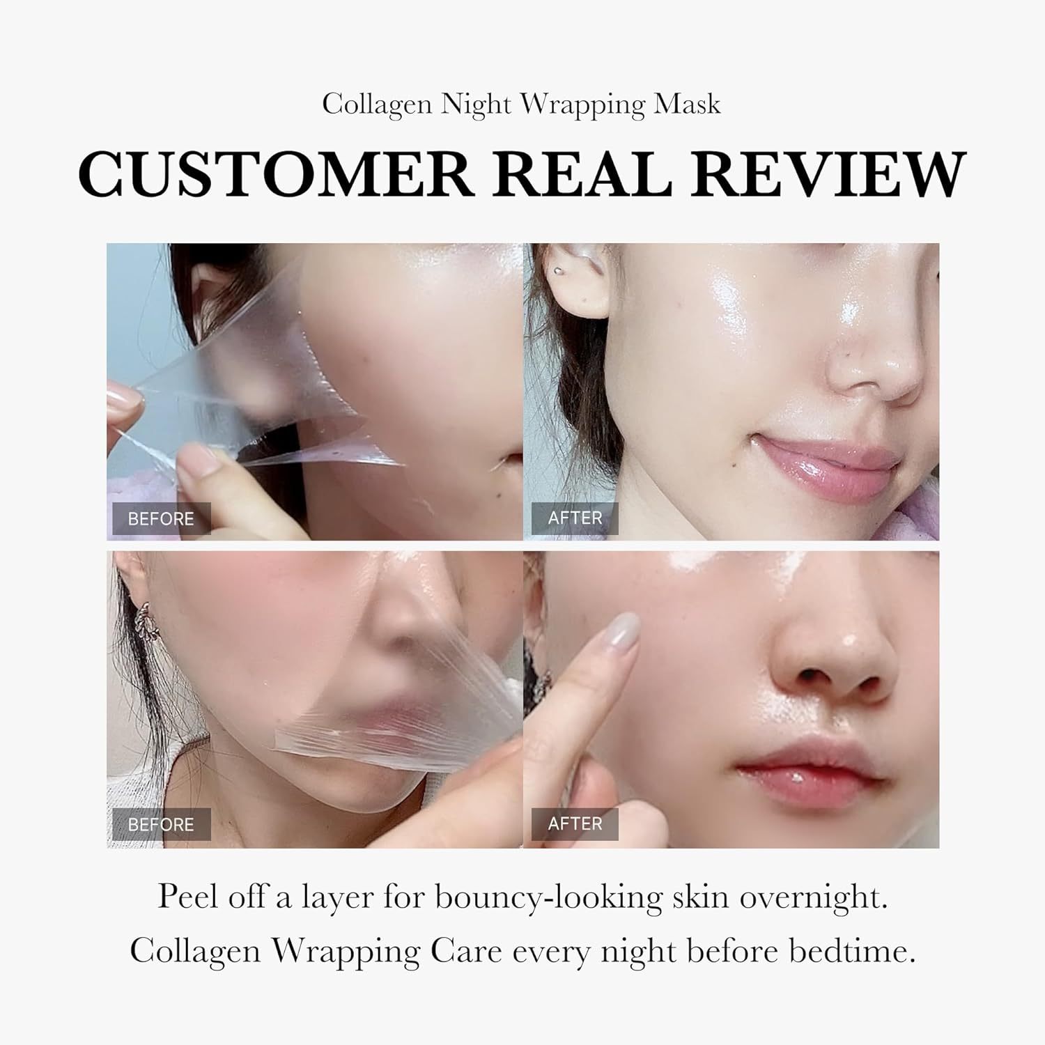 Collagen Night Wrapping Peal-off Mask, Firming & Hydrating