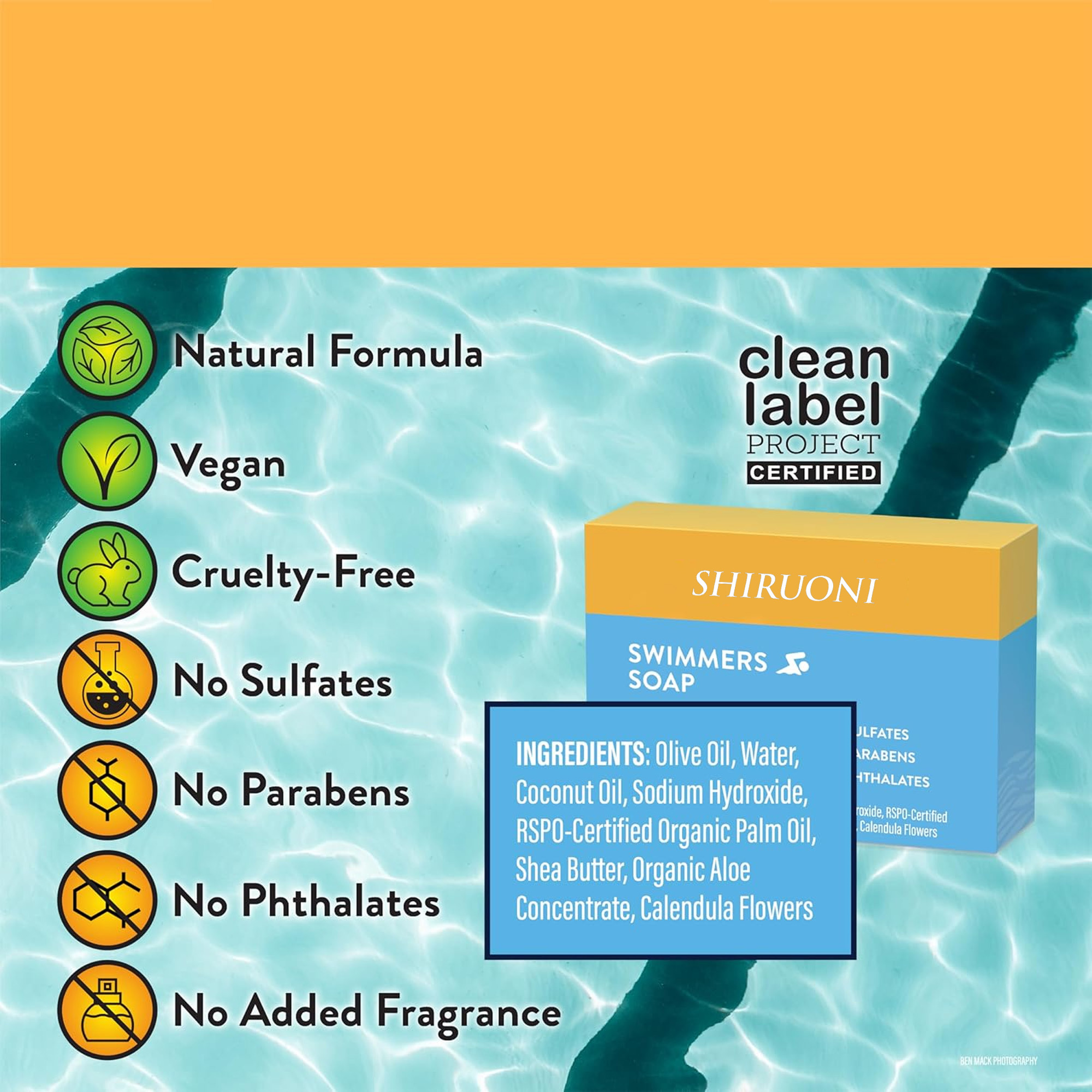 Swimmers Soap, Gently Removes Chlorine