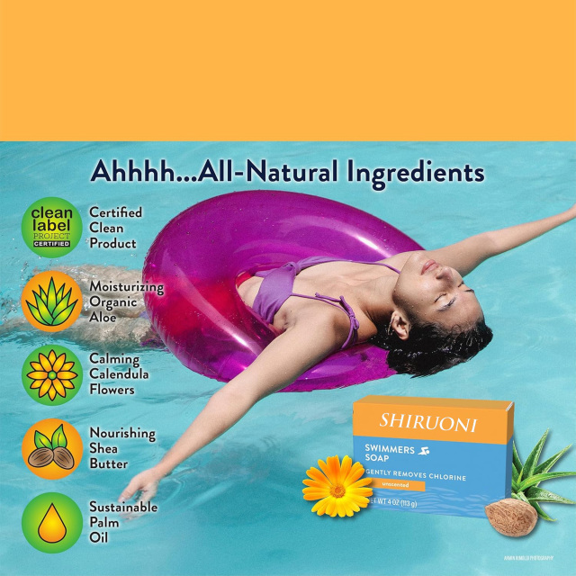 Swimmers Soap, Gently Removes Chlorine