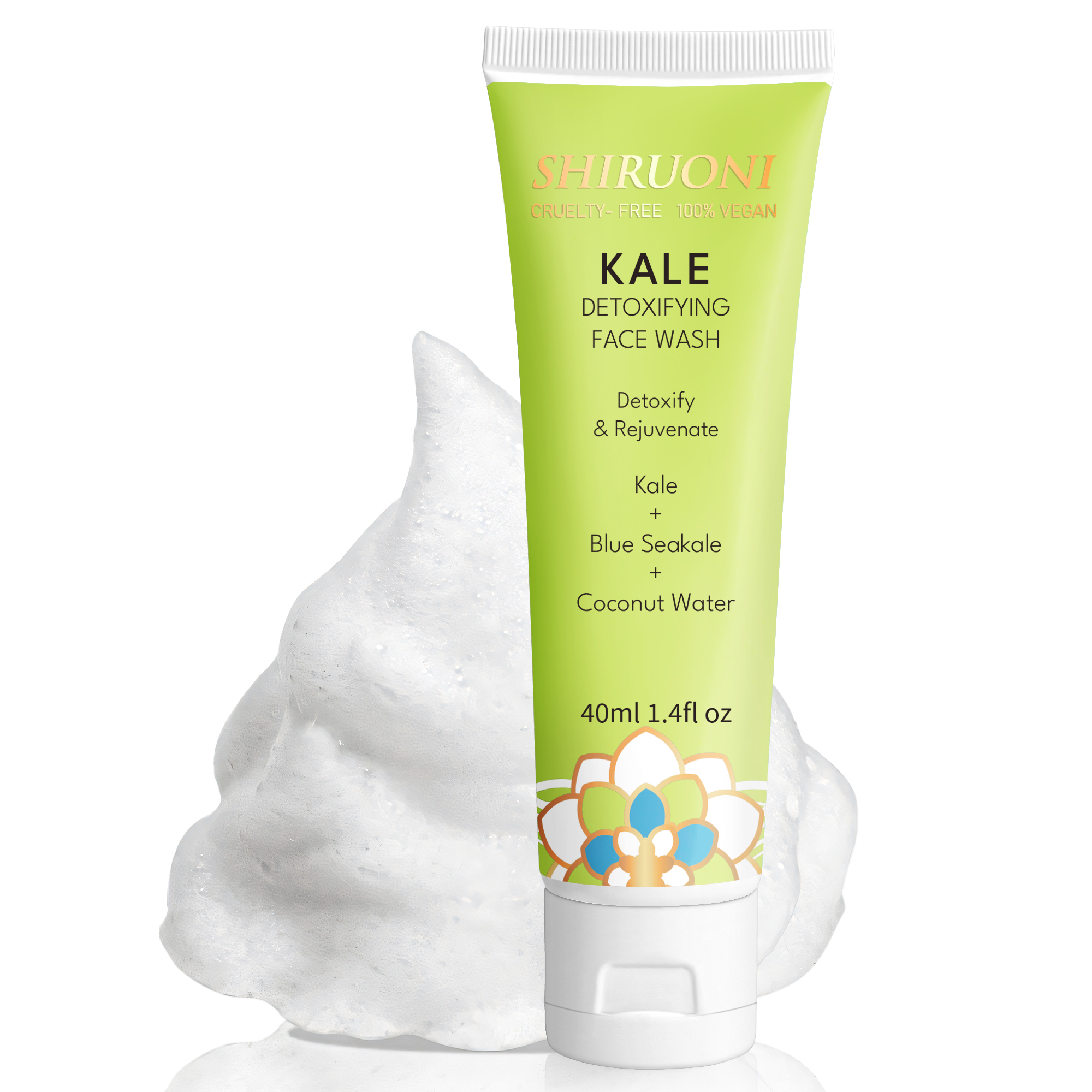 Facial Cleanser Set, Vitamin C & Kale & Seaweed