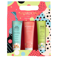 Facial Cleanser Set, Vitamin C & Kale & Seaweed
