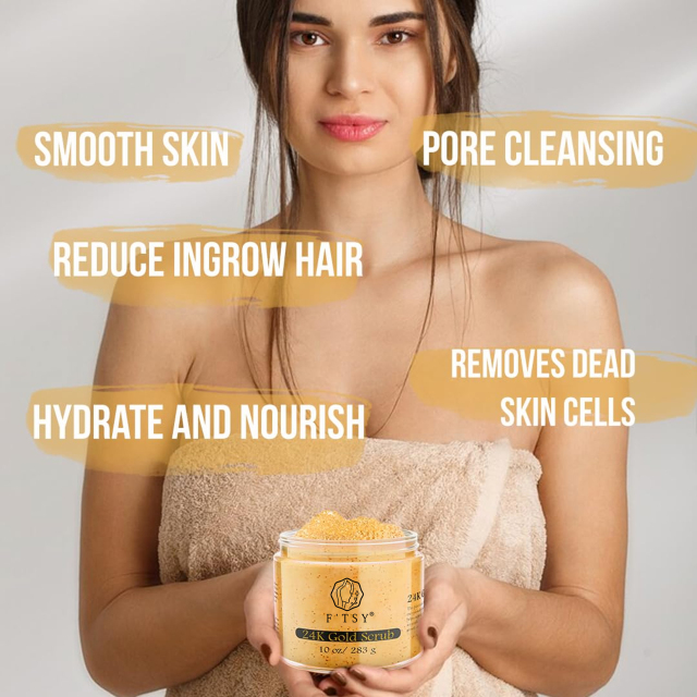 24K Gold Body & Lip Scrub