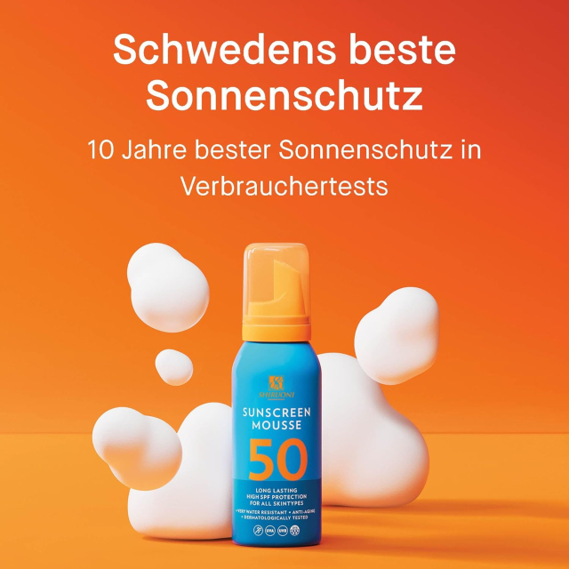 Lightweight, Water-Resistant Sunscreen Mousse