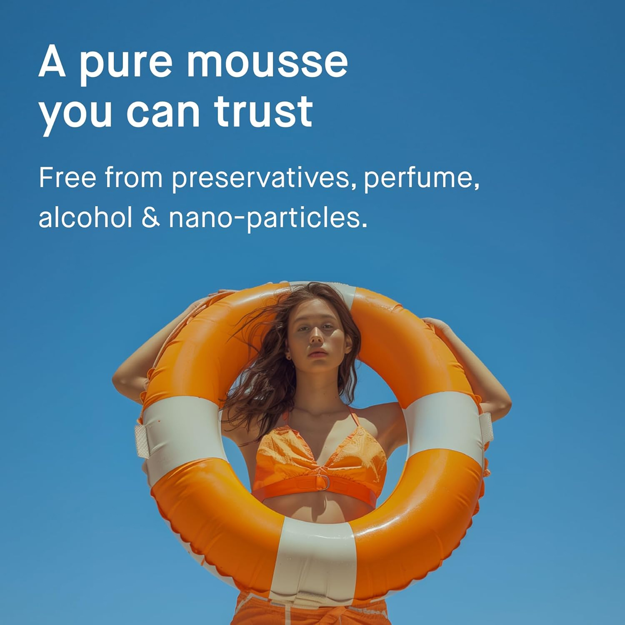 Lightweight, Water-Resistant Sunscreen Mousse