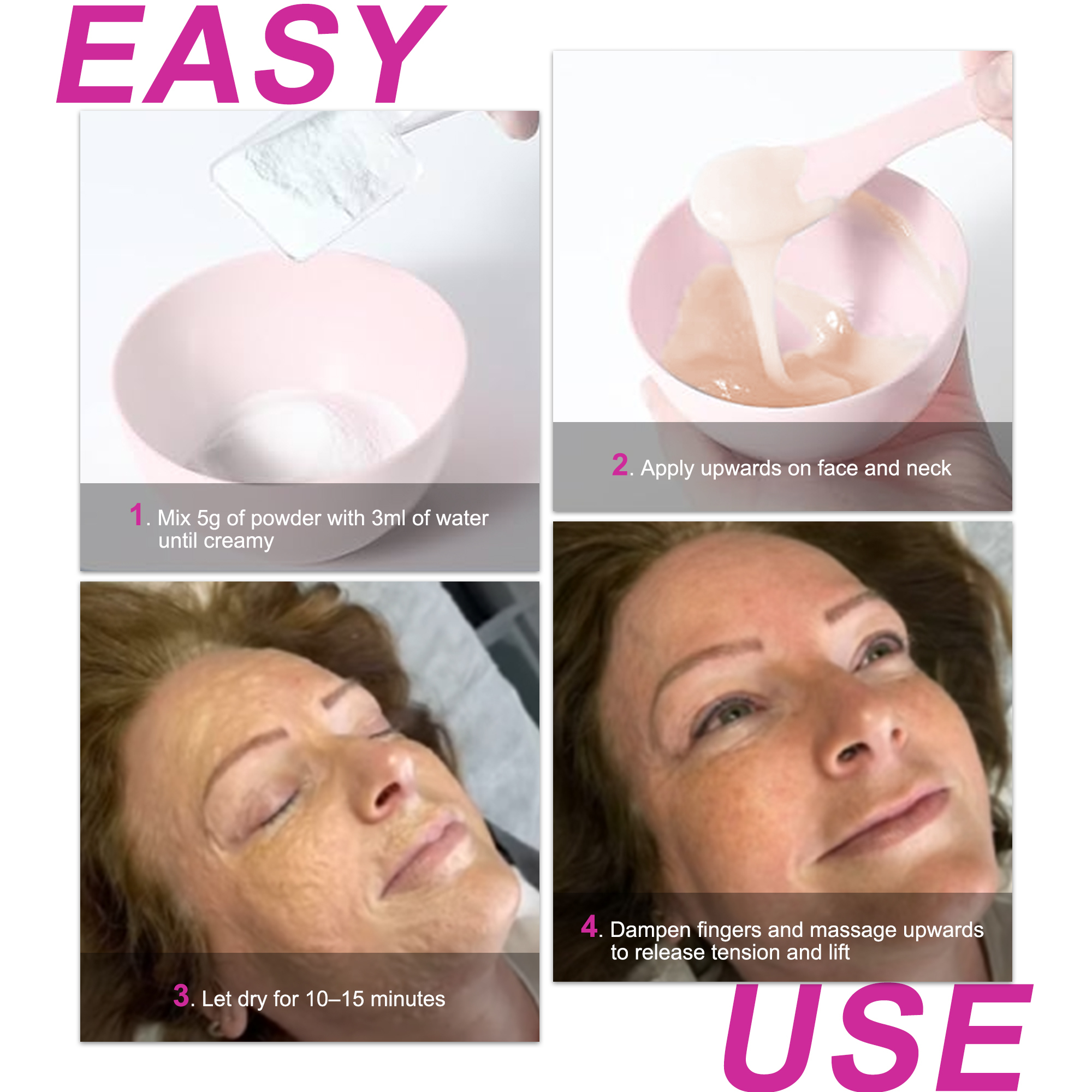 Contouring Face Mask, Anti-Wrinkle Powder