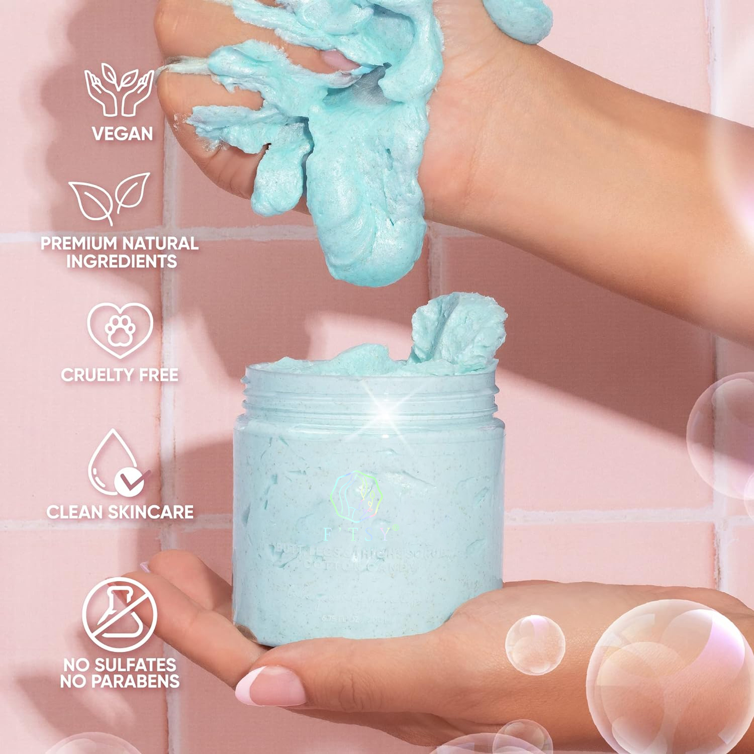 Cotton Candy Body Scrub, Soften
