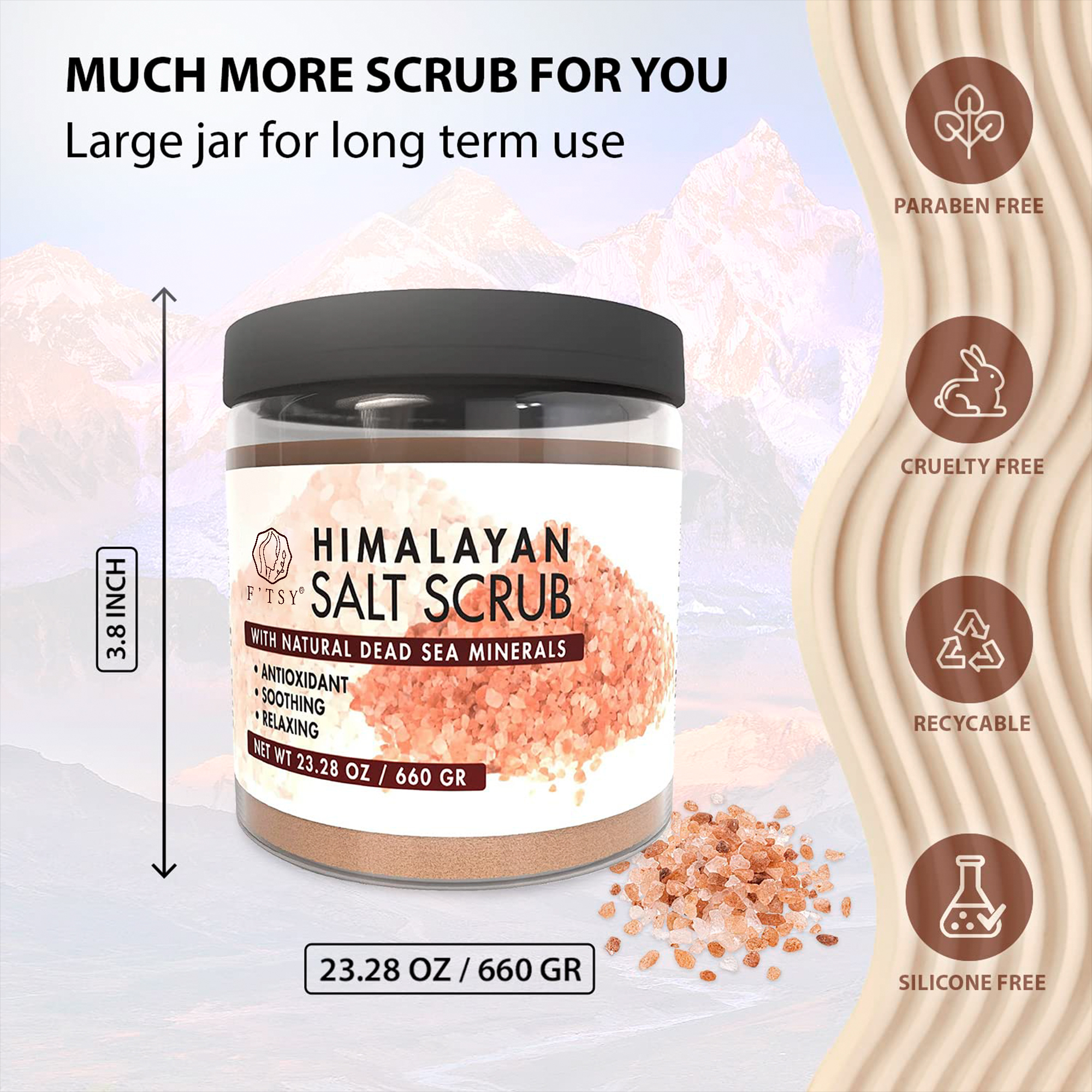 Himalayan Salt Scrub with Dead Sea Minerals