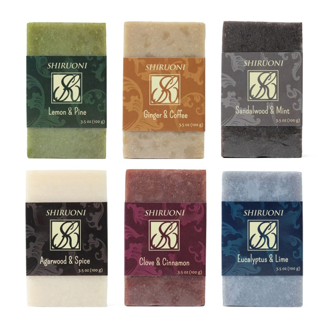 Cold-Processed Natural Soap Bar, 6-Variant, for Men