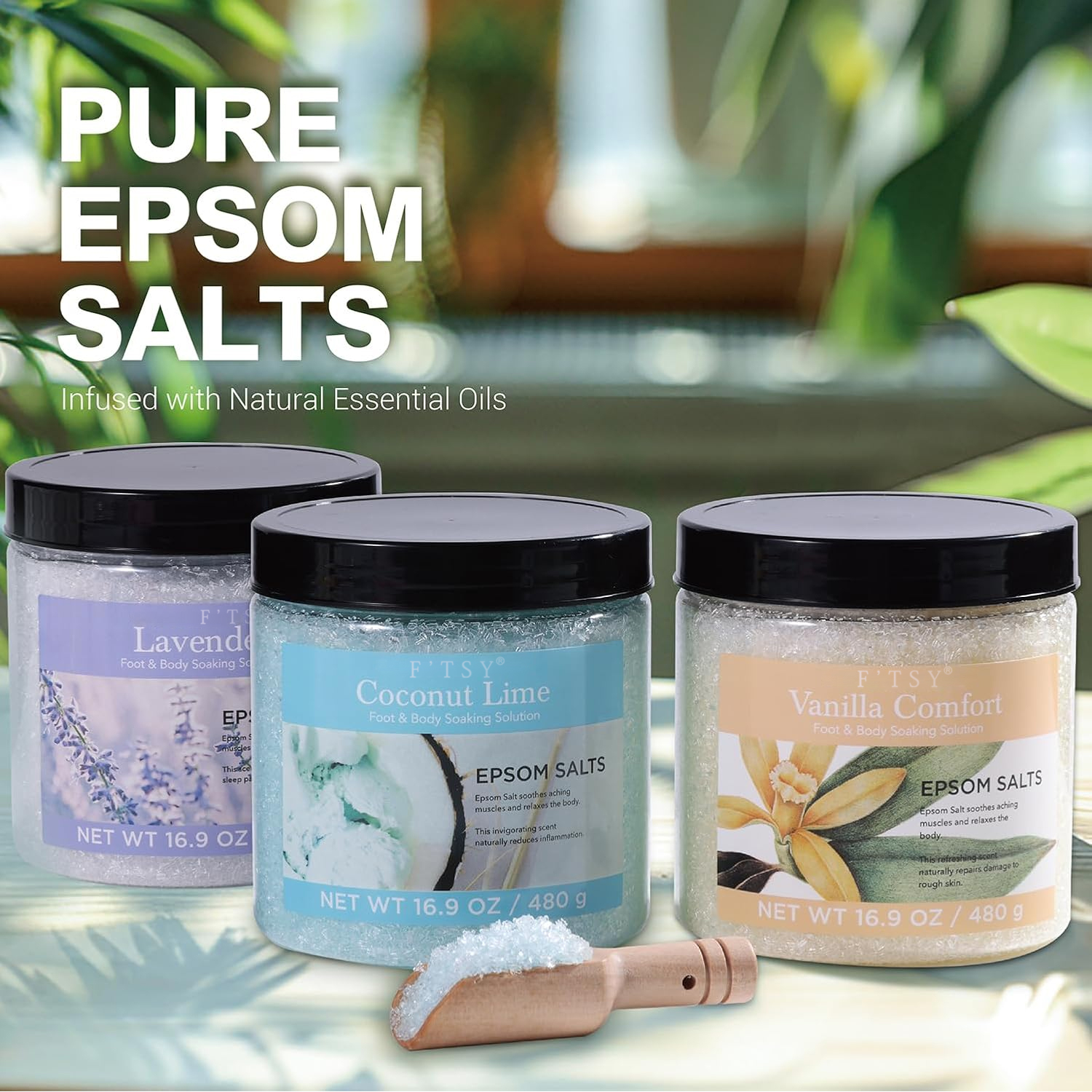 Herbal Scented Natural Bath Salts