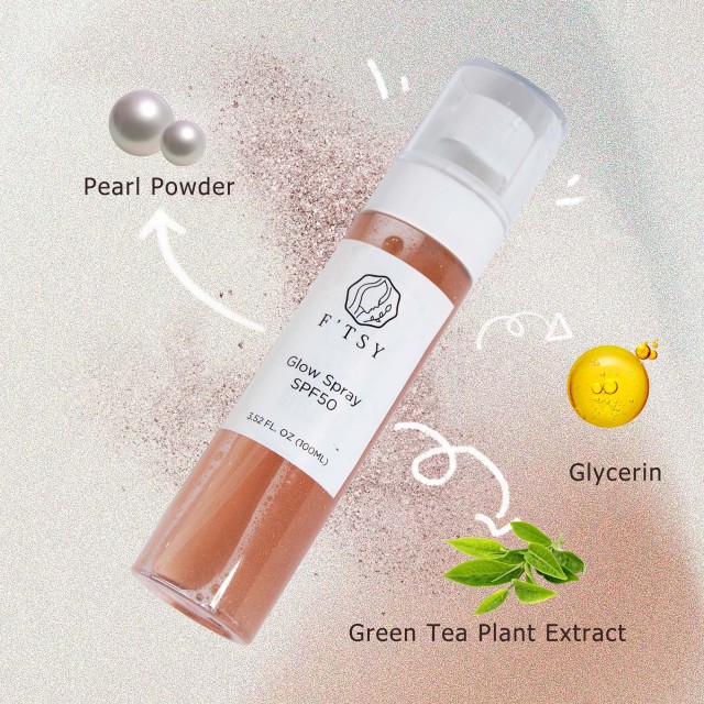 Body Glow Shimmer Sunscreen Spray, Pearlescent