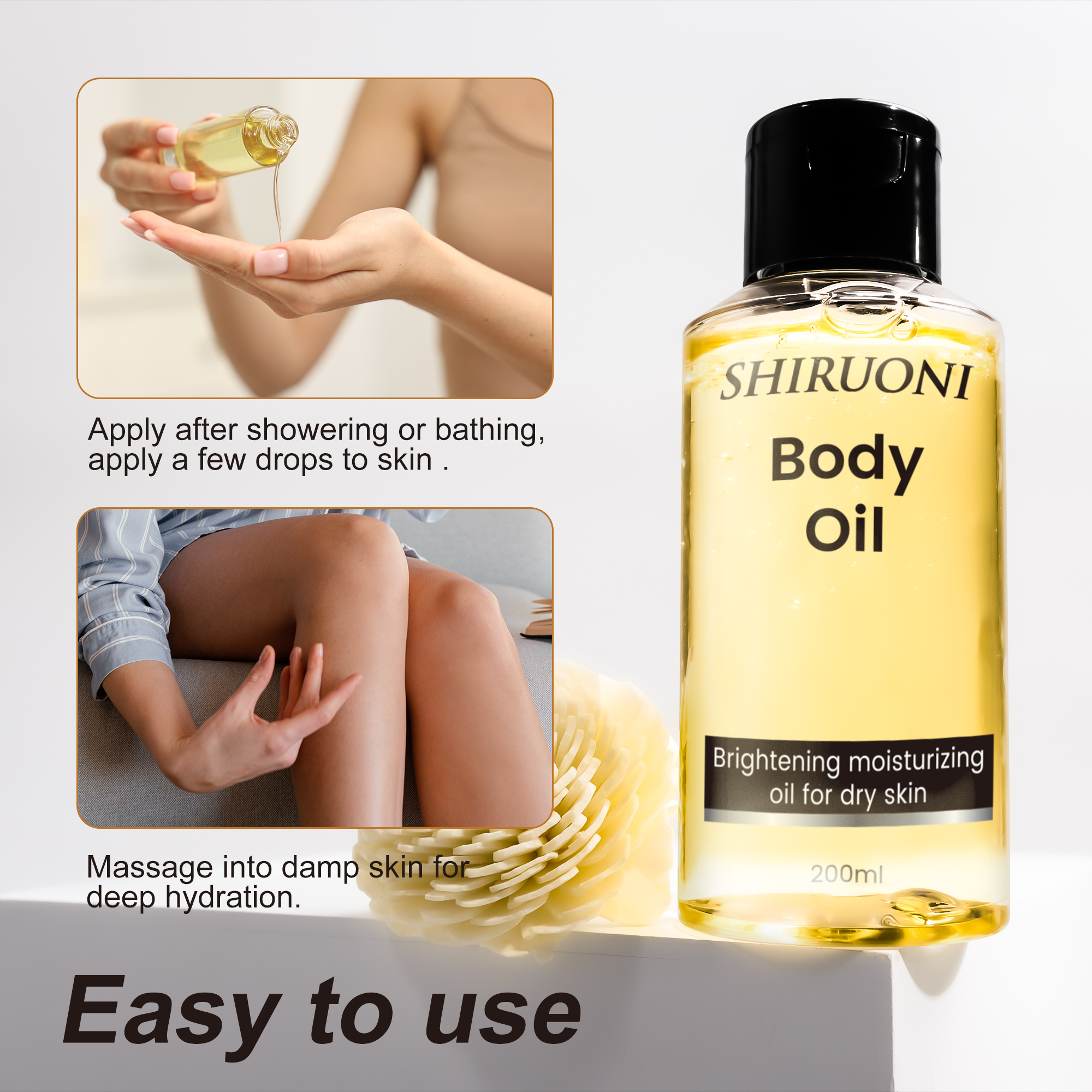 Brightening Body Oil for Dry Skin