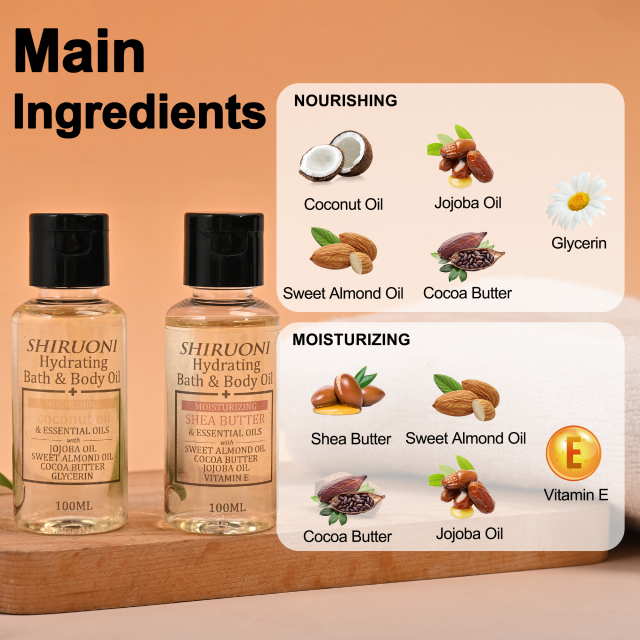 Bath & Body Oil, Moisturizing & Nourishing