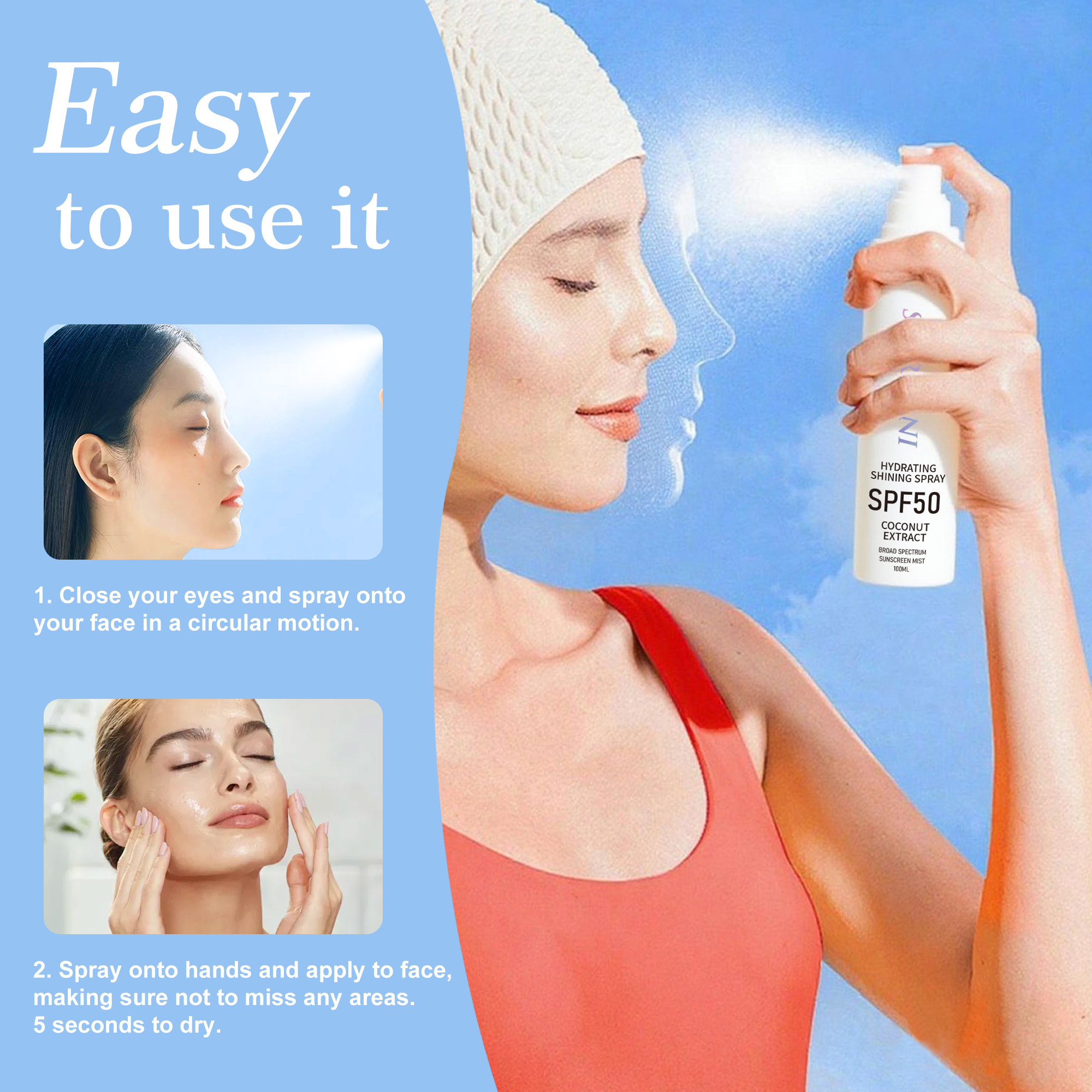 Coconut Hydrating Shining Sunscreen Spray